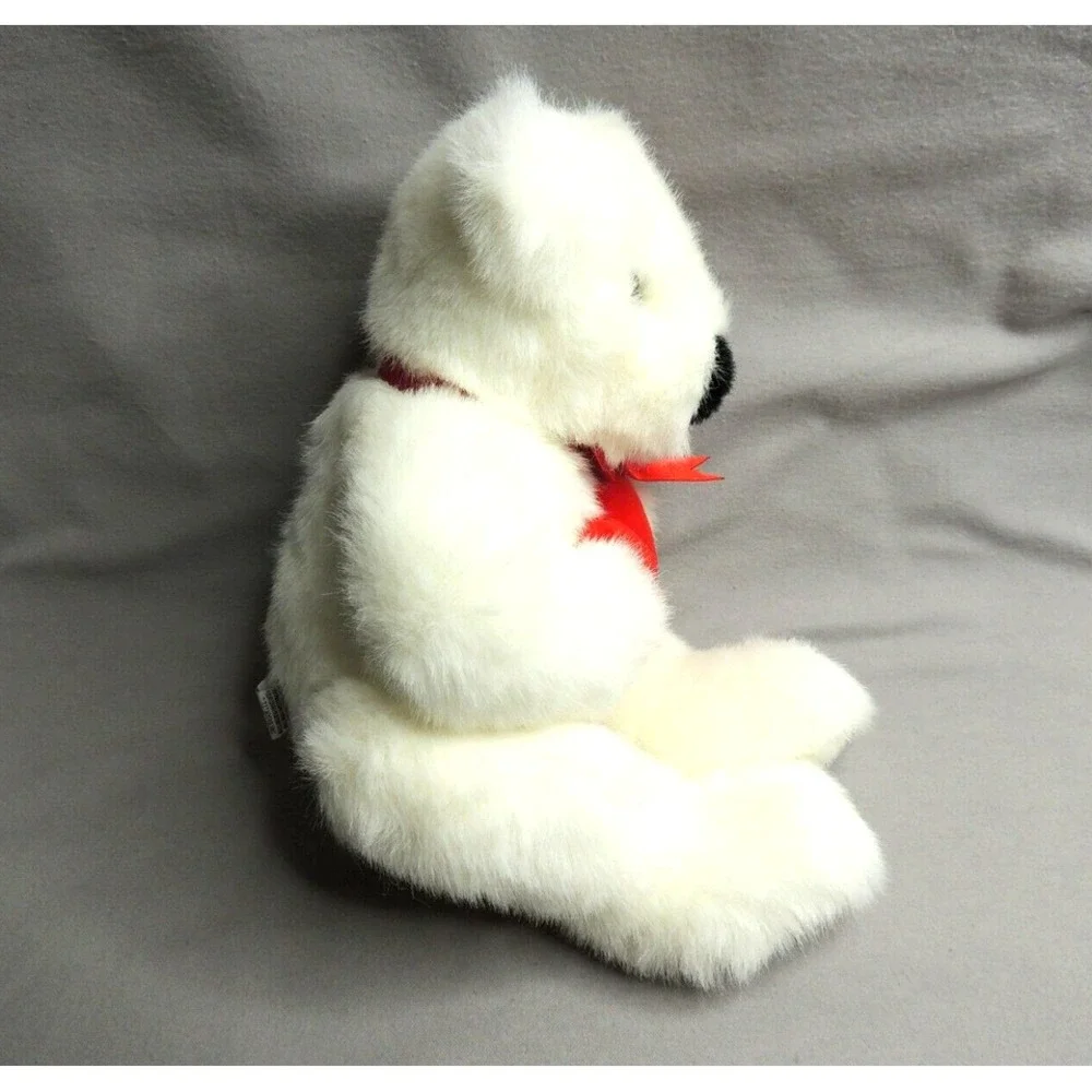 Ty Beanie Buddies Bear Romeo‎ White Valentines Day Heart Stuffed Plush 1997
